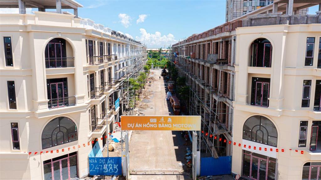 Bán căn shophouse hàng hiếm tại midtown hồng bàng, sẵn sổ giao dịch, giá chỉ bằng căn chung cư hn