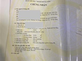 Bán nhà hai tầng mặt tiền nguyễn phan vinh, vị trí đắc địa gần biển
