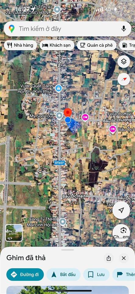 540m2 ngang 12m m tiền đường nhựa 7,5m bàu ốc thượng cẩm hà, hội an cách 15m đườg nt thành 20tr/m2