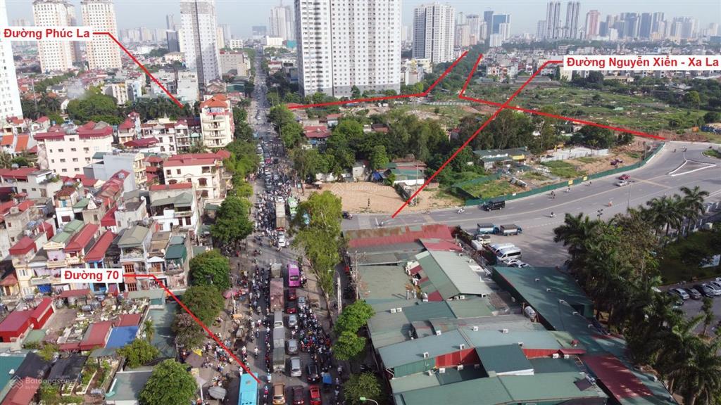 Chuyển nhượng lô đất dt 125.5m2, mt 6.2m đường nguyễn khuyến, văn quán, hà đông kéo dài