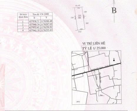 Chủ nhà bán lô đất 306m2 gần khu du lịch suối nhum, phường hắc dịch thị xã phú mỹ