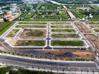 Bán đất nền sổ đỏ lô góc mặt tiền gần kcn long hậu, xây dựng được ngay, thanh toán nhẹ 18 tháng