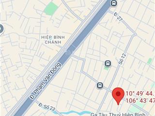 Đất mặt tiền đường 16, phường hiệp bình chánh, thủ đức