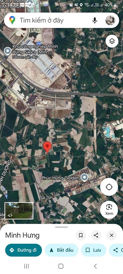 Bán đất cạnh kcn minh hưng iii, 480 triệu, 200 m2, chính chủ, hot