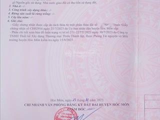 Nhà cấp 4 5x21=106m2 sổ hồng riêng, xây kiên cố, đường nguyễn văn bứa, hóc môn, giá 1tỷ650 gần chợ