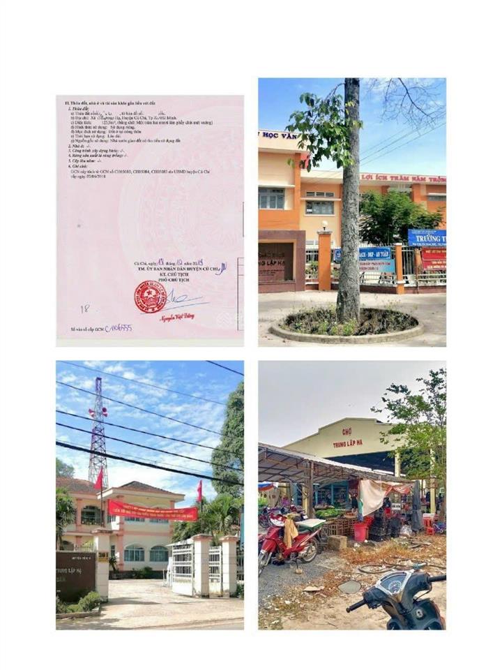 Bán thổ cư cạnh kcn tây bắc, bv đa khoa củ chi, 125m2, shr, 1 tỷ 050