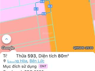 Bán đất tại đường 824, xã lương hòa, bến lức, long an, 50 triệu/m2, 80 m2, view đẹp