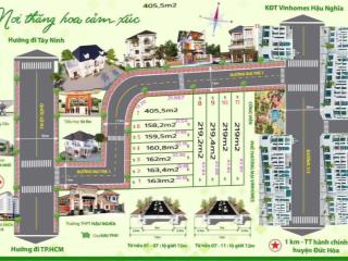 Bán lô góc đẹp liền kề vinhomes hậu nghĩa giá chỉ 17tr/m2