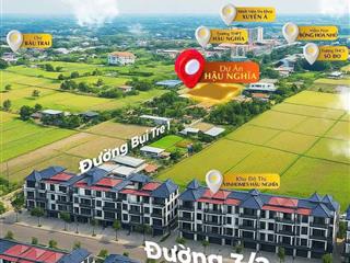 Bán đất ngay cạnh dự án vinhomes hậu nghĩa  160m2  sổ riêng  giá 2 tỷ 900  hổ trợ vay 70%