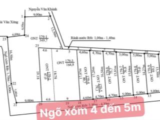 Chính chủ chào bán 6 lô đất kim châm  mỹ đức ngõ xóm vào đất cam kết từ 4 đến 5m ô tô quay đầu