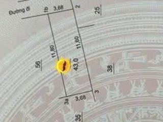 Bán 43m2 đất còn sót lại tại ngõ 298 ngọc hồi  tựu liệt  bx nước ngầm, 4.73 tỷ, gần ô tô