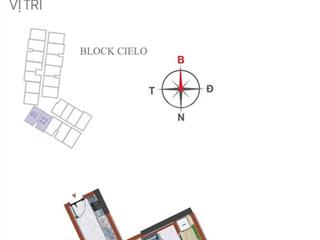 * 0931 223 *** bán căn hộ tháp cielo destino centro dt 2pn, 1wc hướng đn, t9, giá chỉ 27,3tr/m2