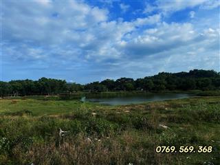 Siêu phẩm đất nghỉ dưỡng tân dân 2 mặt tiền lớn, view hồ, gần biển và sân bay