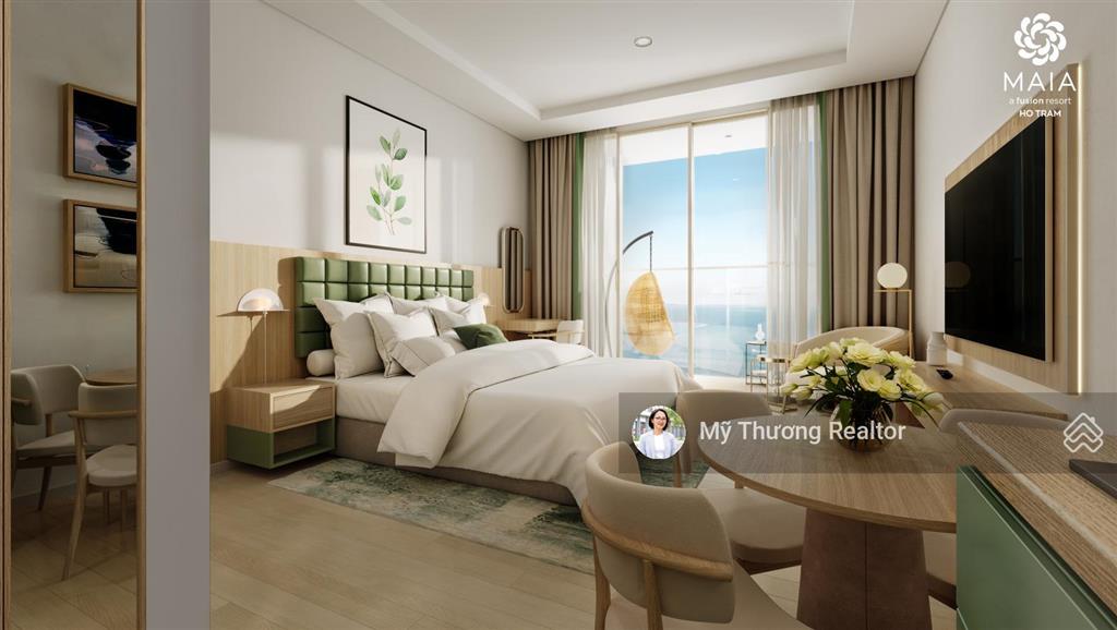2,3 tỷ sở hữu căn hộ biển maia resort hồ tràm  the grand (full nội thất), tt chỉ 50% nhận nhà