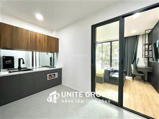 Căn hộ 1pn bếp riêng. ban công lớn mới 100%, ngay nguyễn cửu vân gần cầu thị nghè, giáp q1, q3