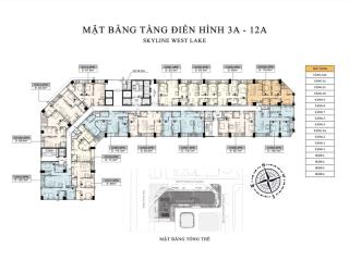Chính chủ bán căn 2 ngủ chung cư skyline westlake tây hồ giá bán 130tr/m2 bao phí