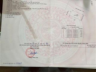 Cơ hội vàng  bán lô góc 3 mặt thoáng trung tâm tiền hải  hưng yên  vị trí cực đẹp