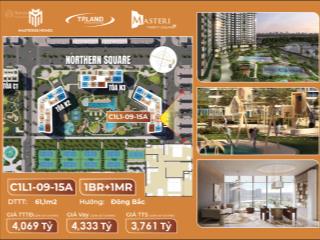 Quỹ căn 2pn giá rẻ nhất tại masteri trinity square