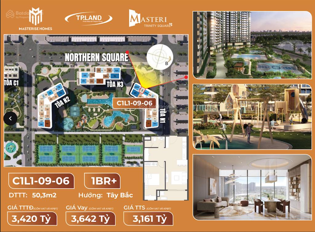 Căn 1pn + view ngoại khu biệt thự & công viên không gian sống xanh giữa lõi đô thị