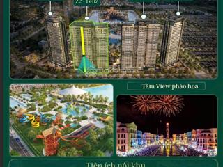 Căn 1n + tầng trung, view pháo hoa chỉ 75tr/m2  sở hữu ngay căn hộ chuẩn sống nghỉ dưỡng quốc tế