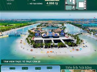 Độc quyền căn 2n tầng cao view hồ tạo sóng  khu nghỉ dưỡng cao cấp bậc nhất