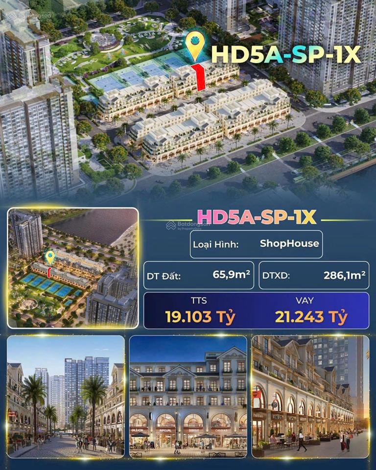 Sở hữu ngay  shophouse tâm điểm trục malibu walk masteri water front  ocean park 1