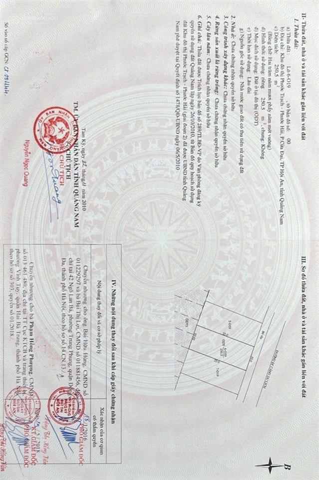 Bán cặp đất tại mặt biển hội an, đường âu cơ, 72 triệu/m2, 250m2, mặt tiền mỗi lô 10m, ngõ rộng 15m