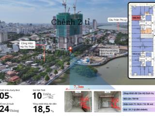 Hàng hiếm  shop chân đế sở hữu lâu dài sun ponte đối diện công viên. cho thuê 99 tr/tháng
