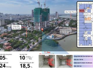 Căn t0118, shop đế sun ponte, sở hữu lâu dài 21,9 tỷ. sổ đỏ lâu dài ký trực tiếp cđt cho thuê 121tr