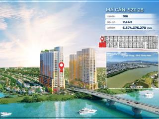 View pháo hoa đắt giá  căn hộ 3pn 91,6m2 duy nhất còn lại, chỉ 5,25 tỷ sau ck!
