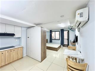 Giá thật! chdv studio, balcony, 42m2, full nt (hầm xe, thang máy) cv gia định