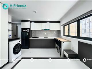 Nhà mới xây 100% căn hộ studio cửa sổ lớn, máy giặt riêng full nt, hẻm xe hơi gần đại học bách khoa