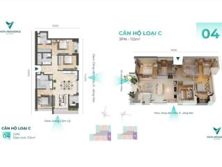 Cần bán căn hộ 3 pn, bàn giao nội thất liền tường cuối cùng của dự án vista residence đà nẵng