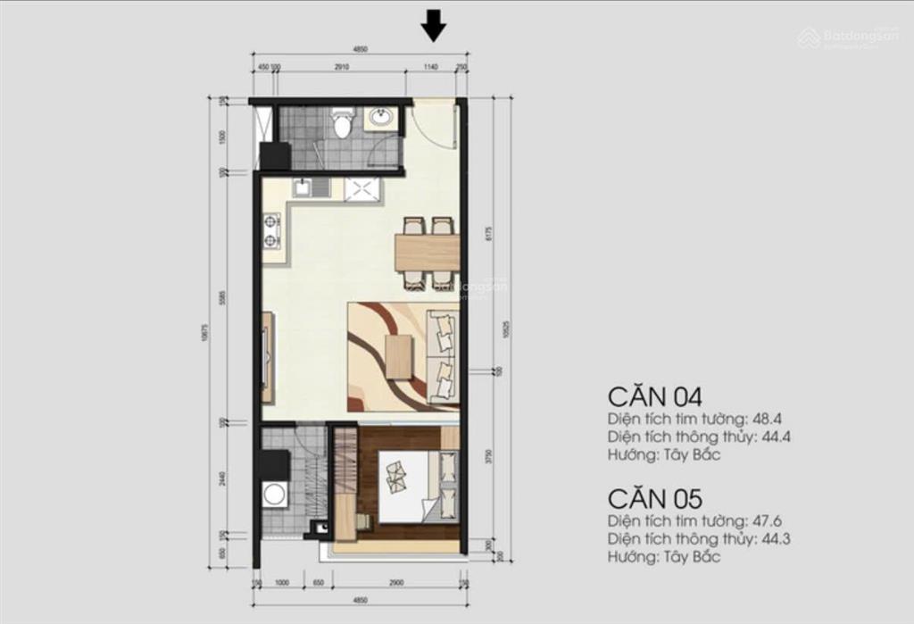 Bán gấp căn hộ 1 phòng ngủ monarchy, view trực diện sông hàn đã có sổ