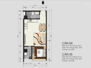 Bán gấp căn hộ 1 phòng ngủ monarchy, view trực diện sông hàn  đã có sổ