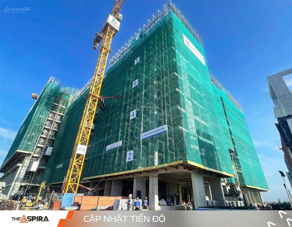 Thuê nhà 6,8 triệu/th bằng 15 tháng tt the aspira, booking ck ngày 3%, giá chỉ 2tỷ580 căn 2pn, 2wc