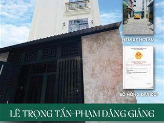 Chính chủ bán gấp nhà lê trọng tấn  phạm đăng giảng hẻm xe hơi 6m giá 2 tỷ 780 triệu