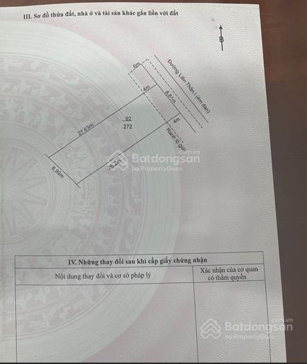 Bán nhanh lô đất 272m2 mt nguyễn trung trực, tttt bến lức, long an, 2 tỷ 934 tr shr  0931 778 ***