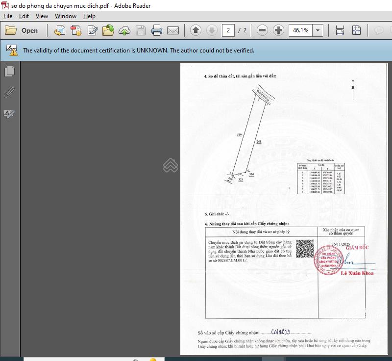 Bán đất 640m2 tại xã khánh phú 1,09 tỷ, khánh vĩnh, khánh hòa hot full thổ gần khu đô thị sông cầu