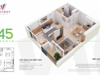 Bán căn hộ chung cư đẹp, nhiều tiện ích tại westbay sky residences, 2,8 tỷ, 45m2