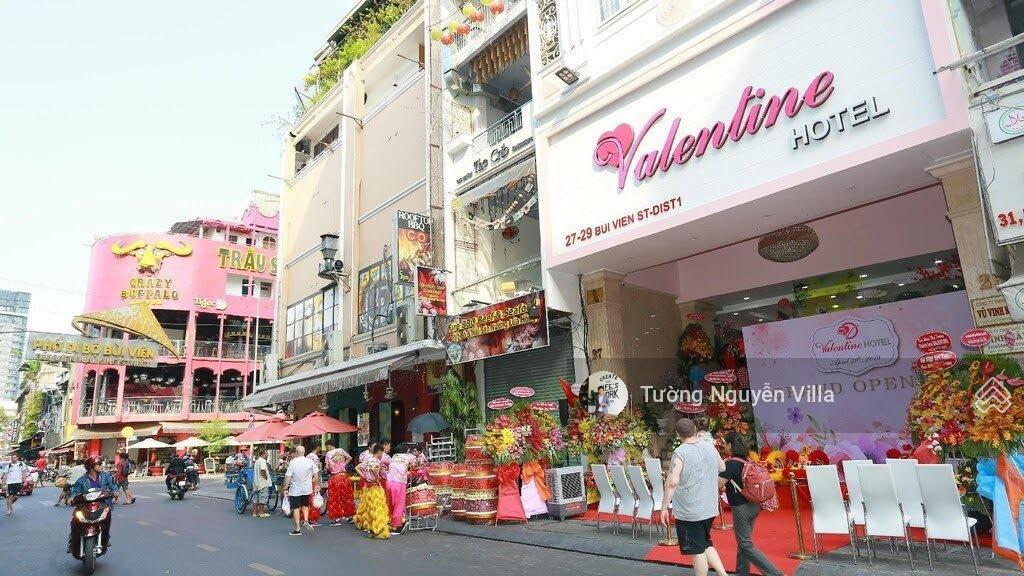 Bán khách sạn phố đi bộ 27 29 bùi viện, p. bến thành, q1 | hđt 300tr/th | tường villa 0934 161 ***