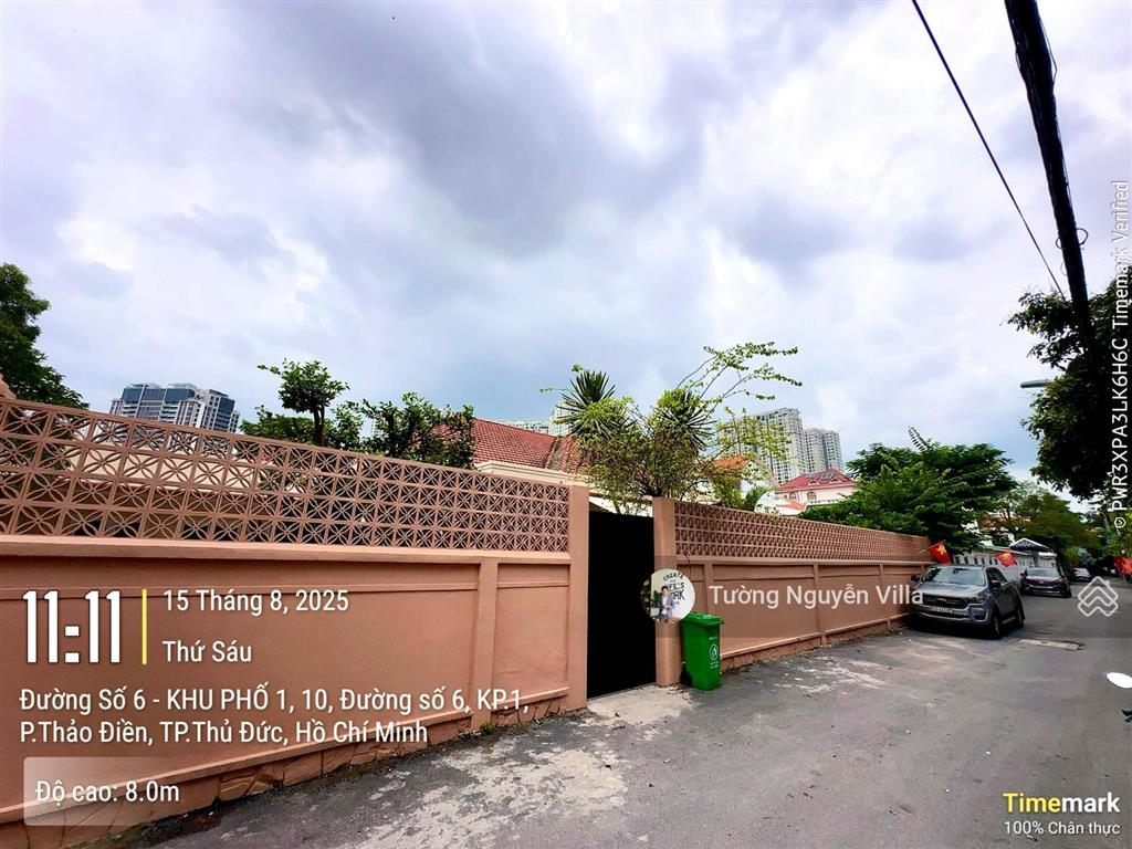 Bán biệt thự gần sông sài gòn 10 đường số 6, thảo điền, q2 | 28x30m | tường villa 0934 161 ***