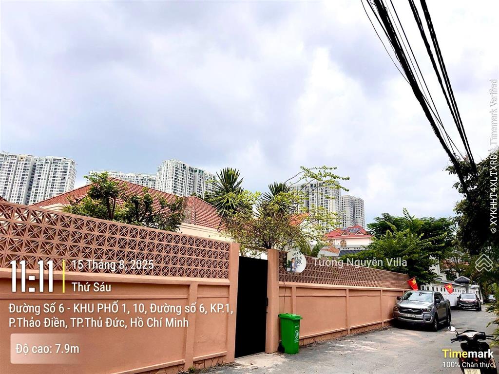 Bán biệt thự gần sông sài gòn 10 đường số 6, thảo điền, q2 | 28x30m | tường villa 0934 161 ***