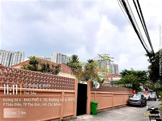 Bán biệt thự gần sông sài gòn 10 đường số 6, thảo điền, q2 | 20x30m | tường villa 0934 161 ***