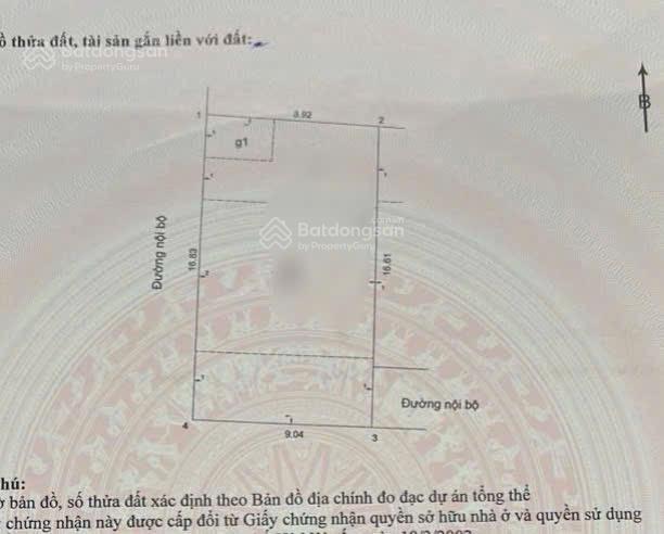 Giá đầu tư bán 150m2 đất ở lê hồng phong, ba đình mt 9m không quy hoạch, 1 sổ 1 chủ sang tên ngay