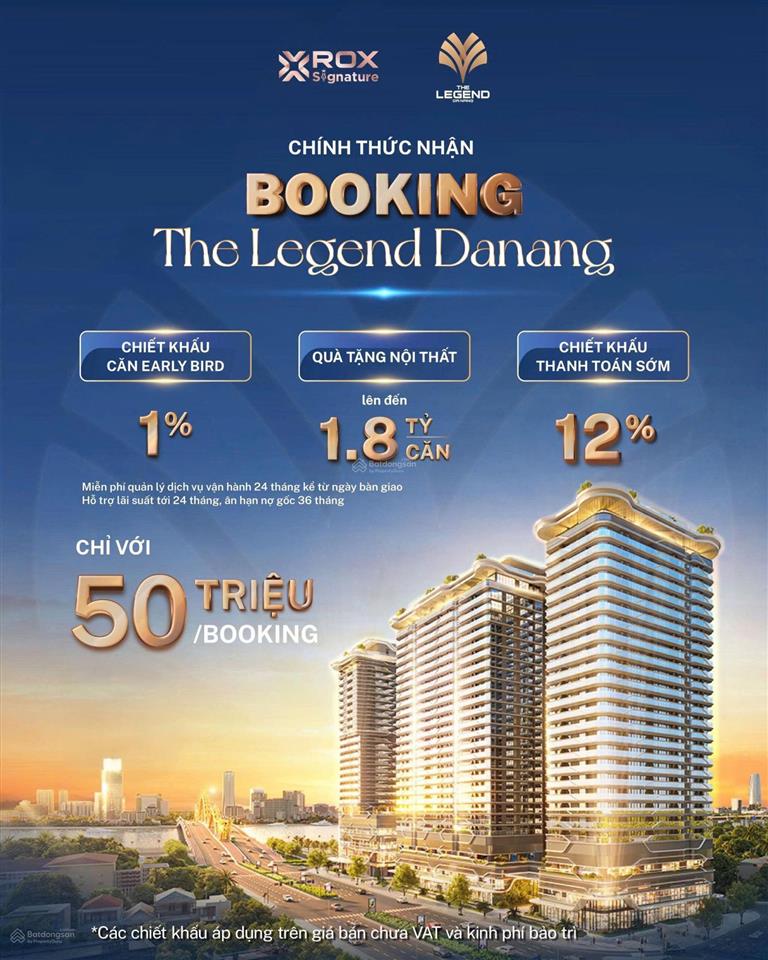 Hot! căn hộ cao cấp the legend đà nẵng  view cầu rồng  pháo hoa quốc tế  trung tâm thành phố