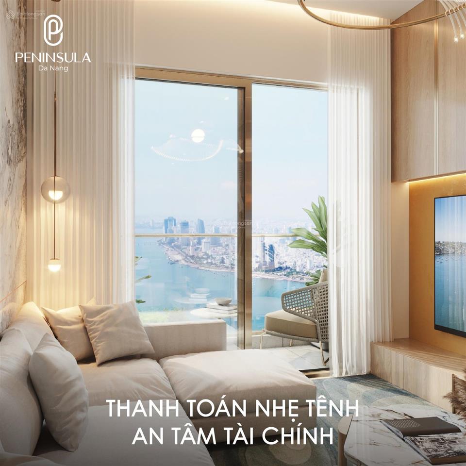 Duy nhất một căn 2 pn peninsula tầng cao  view sông hàn, vịnh đà nẵng, biển đông, tt thành phố