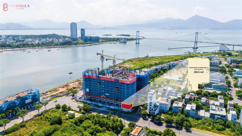 Hot! suất căn 2pn tầng trung peninsula đà nẵng, view trực diện pháo hoa  khai thác thuê 30tr