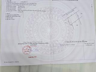 Bán đất đường trần quang diệu, phường mỹ phú cách sân vận động cao lãnh 500m