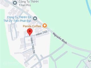 Bán đất nguyễn bình, nhơn đức, nhà bè, hcm, 8 tỷ, 177m2
